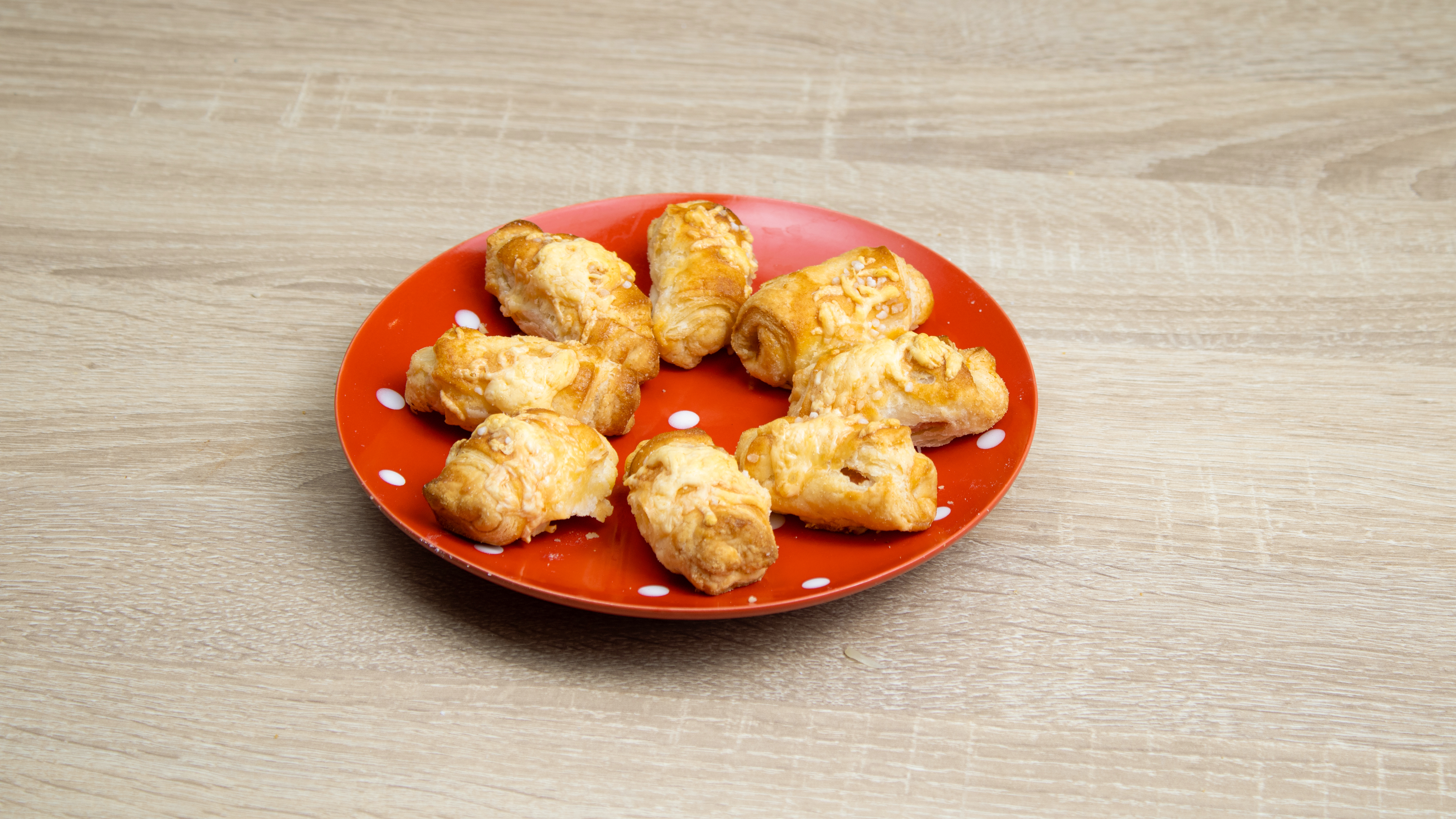 Sonkás kifli (rétestésztából)